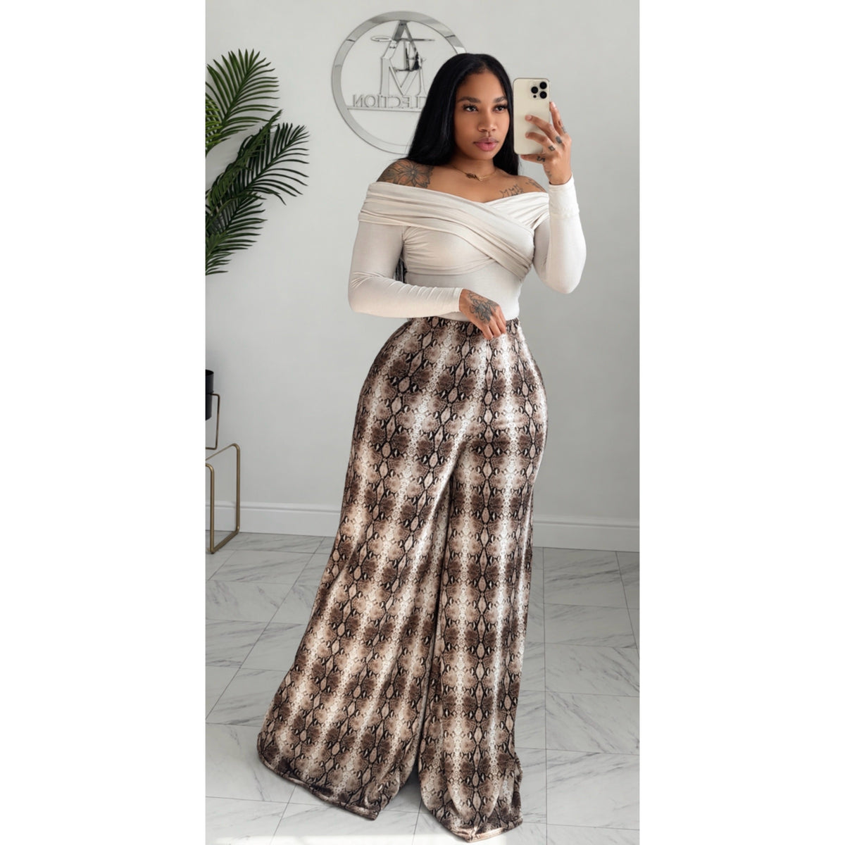 Snake skin Alli pants