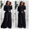 Black textured Alli set