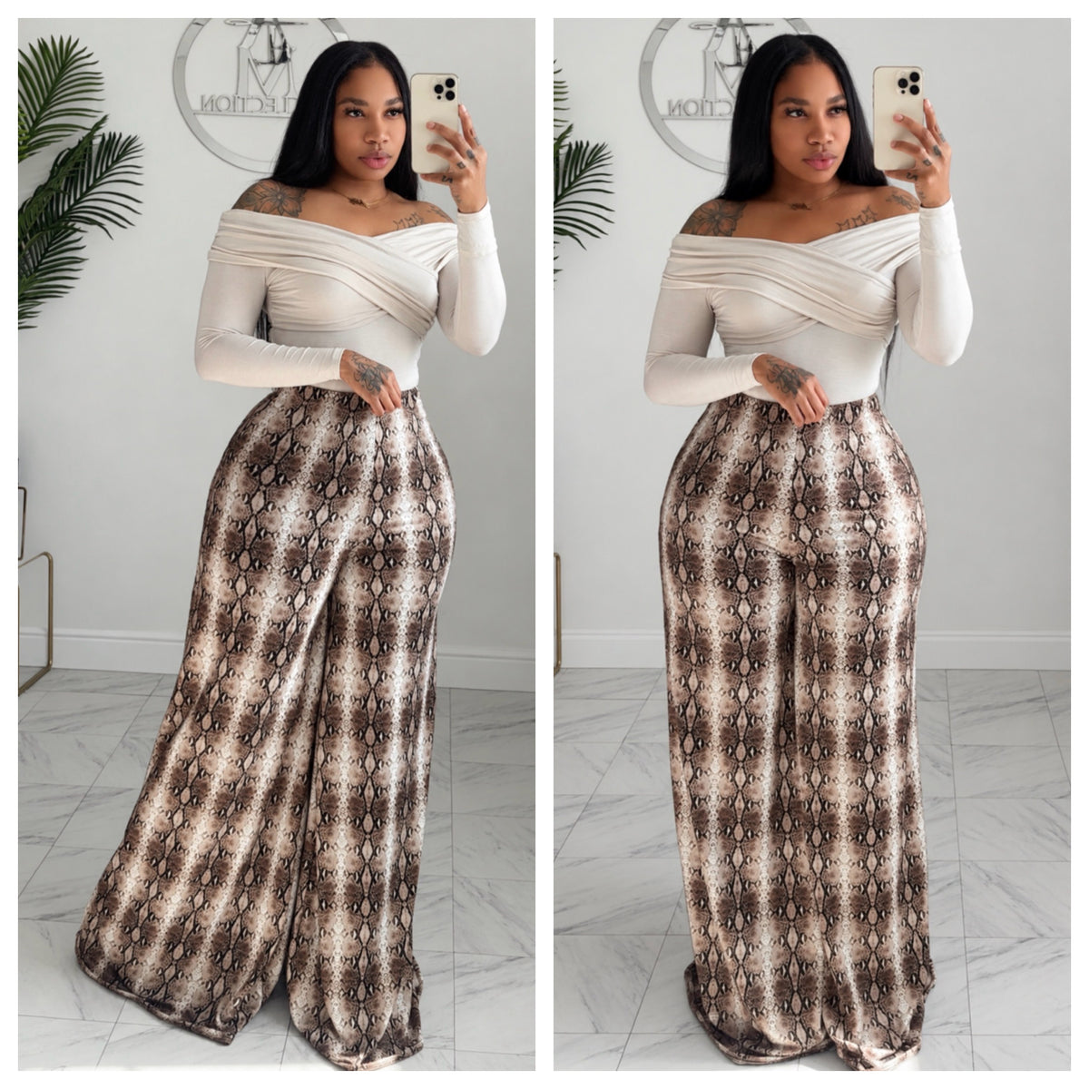 Snake skin Alli pants
