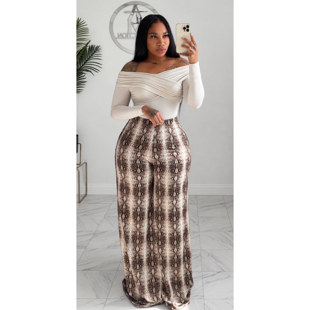 Snake skin Alli pants
