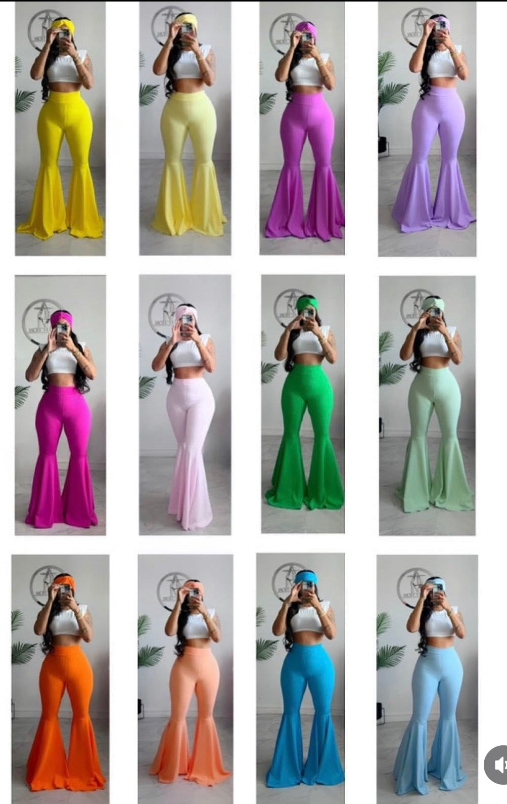 Petal bottoms pants and head band
