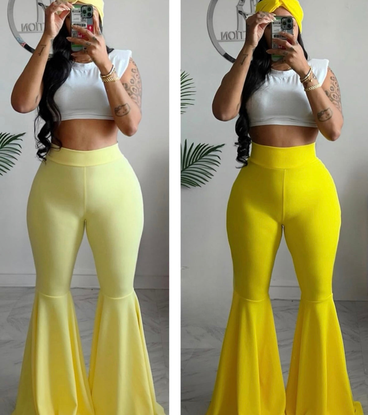 Petal bottoms pants and head band