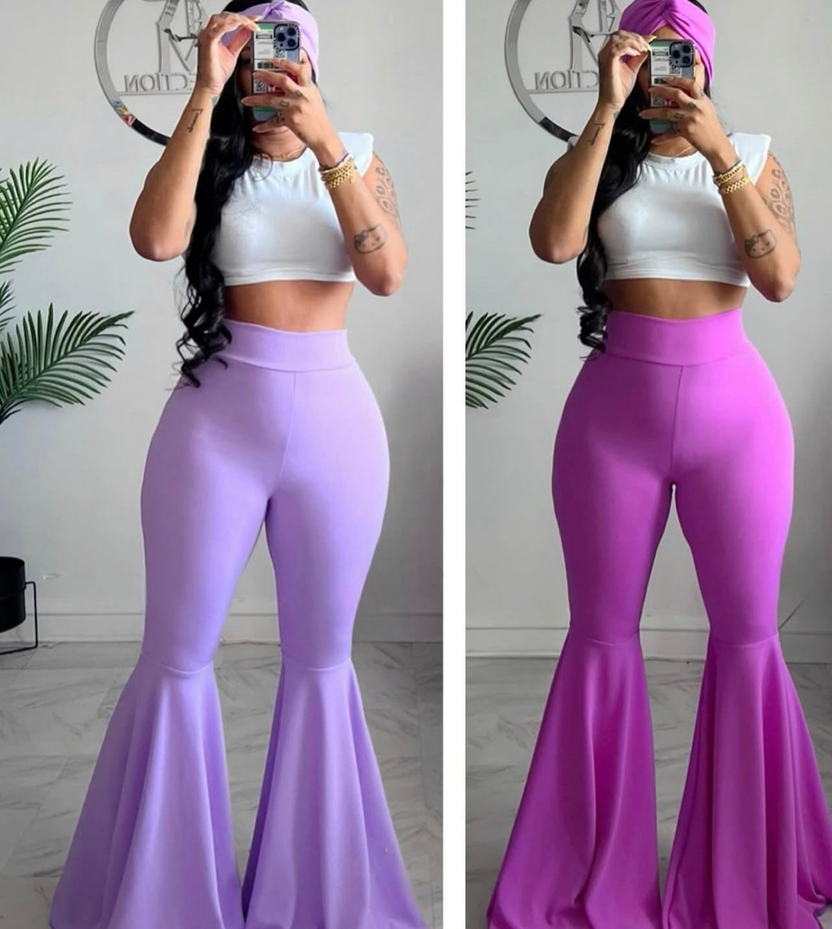 Petal bottoms pants and head band