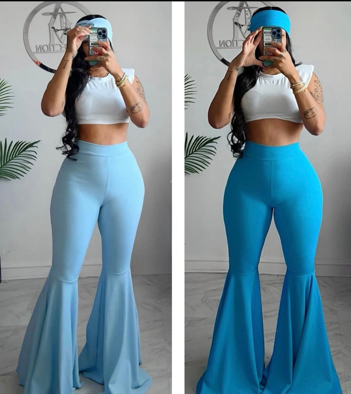 Petal bottoms pants and head band