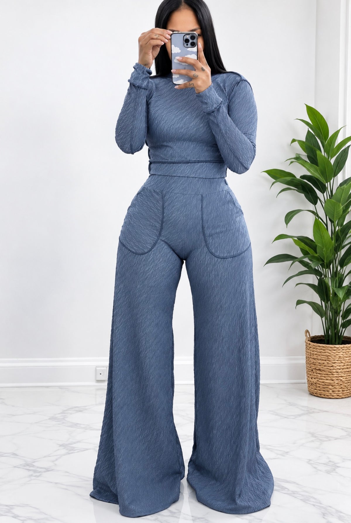 Denim look expose Alli pants